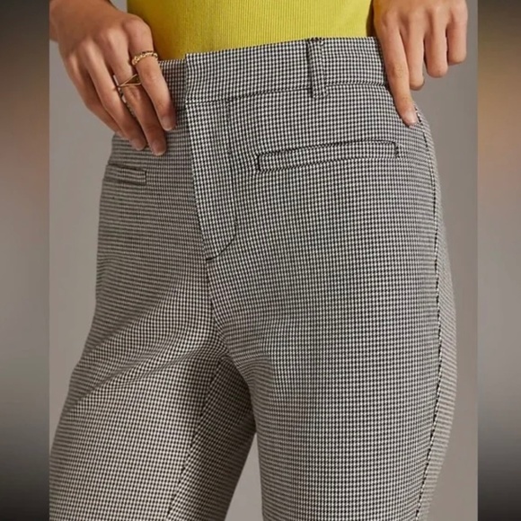 EUC. Houndstooth {Anthropologie} Essential Low Rise Slim Ankle Pants | 4 · Small - Picture 4 of 16
